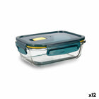 Lunchbox hermetisch Quid Astral rechteckig 640 ml Blau Glas (12 Stück)