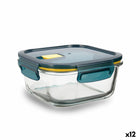 Lunchbox hermetisch Quid Astral karriert 800 ml Blau Glas (12 Stück)