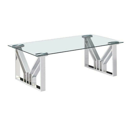 Tisch DKD Home Decor Kristall Stahl (130 x 70 x 45 cm)