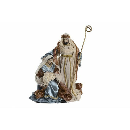 Weihnachtskrippe DKD Home Decor Blau Gold (48 x 28 x 90 cm)