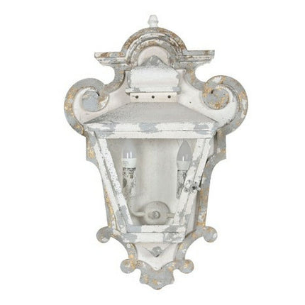 Wandleuchte DKD Home Decor Kristall Metall Weiß Neoklassisch (43 x 16,5 x 68 cm)