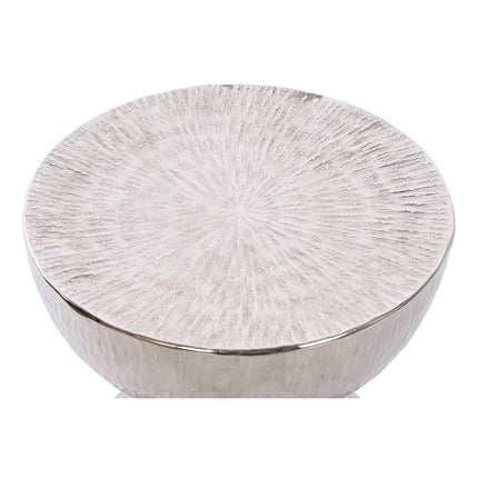 Beistelltisch DKD Home Decor 38 x 38 x 45 cm Silberfarben Aluminium