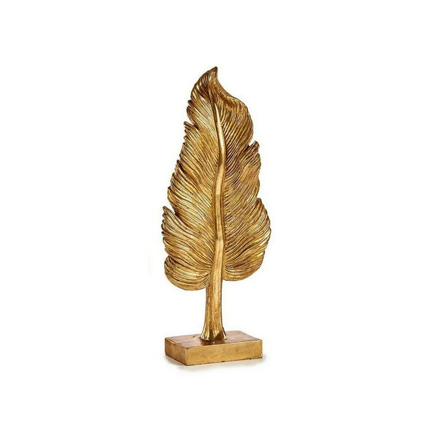 Deko-Figur Feder Gold Harz (8 x 43,5 x 12 cm)