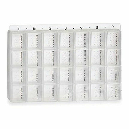 Pillendose Wochenvorrat Durchsichtig Kunststoff (12 Stück)