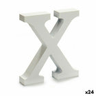 Buchstabe X Holz Weiß (2 x 16 x 14,5 cm) (24 Stück)