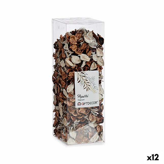 Tasche Dekorative Blätter natürlich (9 x 27 x 9 cm) (12 Stück)