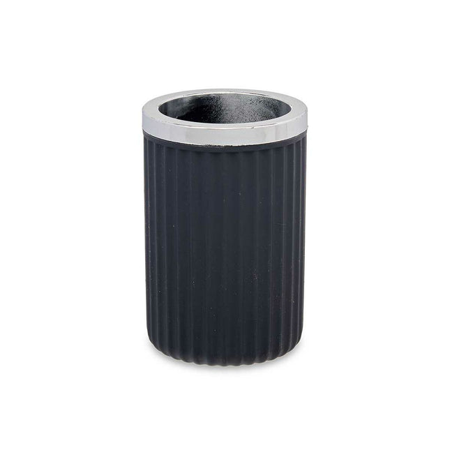 Becher Zahnbürstenhalter Anthrazit Kunststoff 32 Stück (7,5 x 11,5 x 7,5 cm)