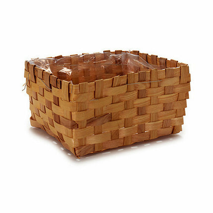 Blumentopf rechteckig Braun Rohrstock 21 x 12,5 x 27 cm (12 Stück)