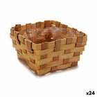 Blumentopf karriert Braun Rohrstock 18 x 9,5 x 18 cm (24 Stück)