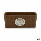 Blumenkasten Stefanplast Braun PVC 13 x 11 x 28,5 cm (12 Stück)