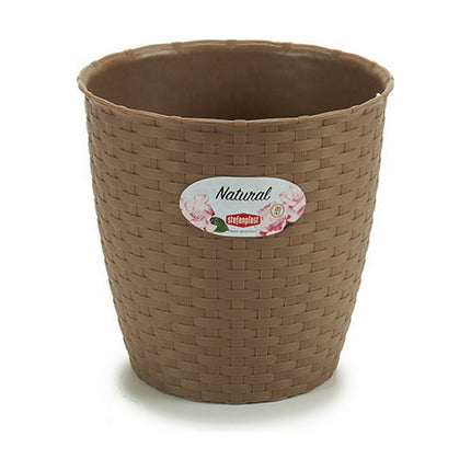 Blumentopf Stefanplast Braun Kunststoff 19 x 17,5 x 19 cm (12 Stück)