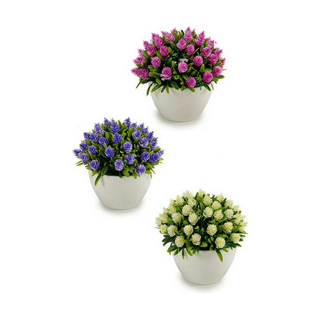 Dekorationspflanze Blomster Kunststoff 14 x 12,5 x 14 cm (12 Stück)