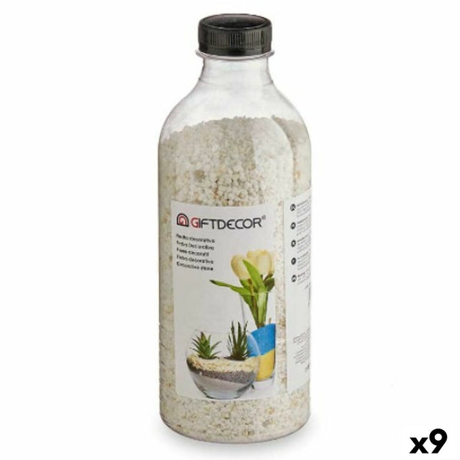 Deko-Steine Weiß 1,5 Kg (9 Stück)