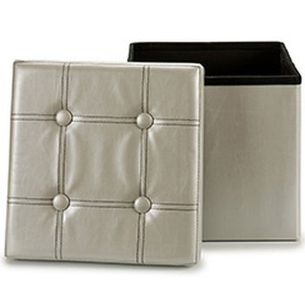 Puff Silberfarben 31 x 31 x 31 cm (6 Stück)