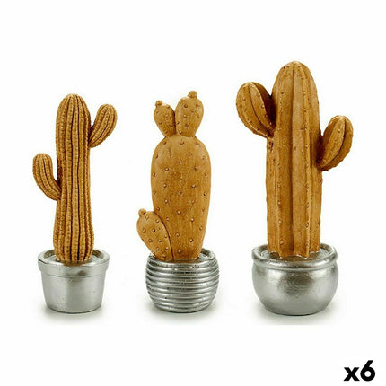 Dekorative Gartenfigur Kaktus Harz 15 x 41 x 16 cm (6 Stück)