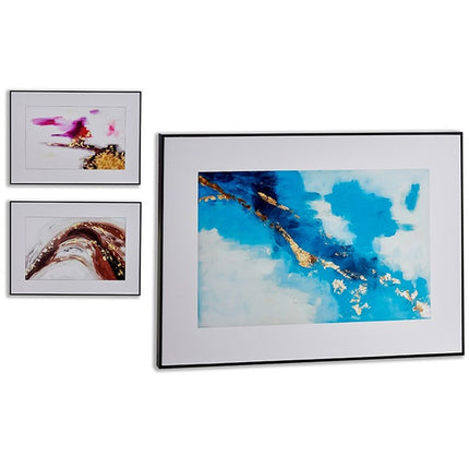Leinwand abstrakt 51,5 x 3 x 71,5 cm (3 Stück)