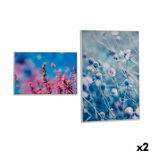 Leinwand Blomster 81,5 x 3 x 121,5 cm (2 Stück)