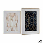 Leinwand Geometrisch 51,5 x 3 x 71,5 cm (2 Stück)