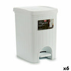 Papierkorb mit Pedal Stefanplast Elegance Weiß Kunststoff 20 L 27,5 x 38,5 x 31 cm (6 Stück)