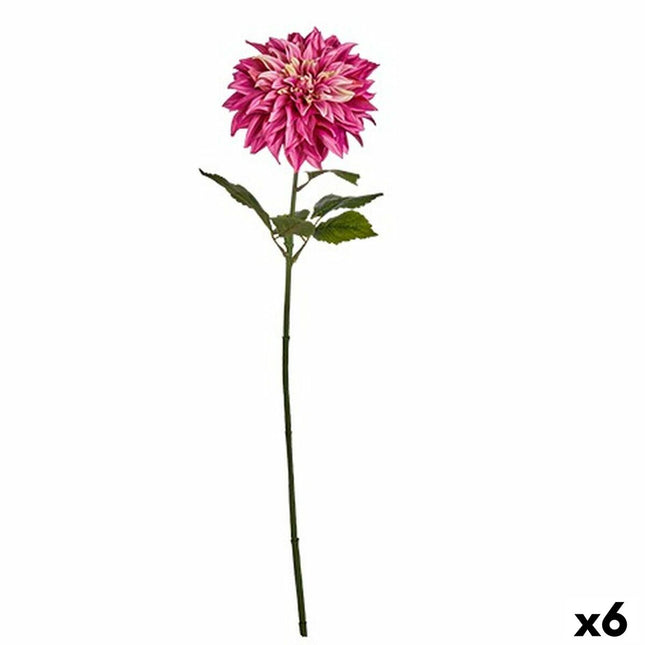 Dekorative Blume Dahlie Pink 16 x 74 x 16 cm (6 Stück)