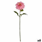 Dekorative Blume Dahlie Rosa 16 x 74 x 16 cm (6 Stück)