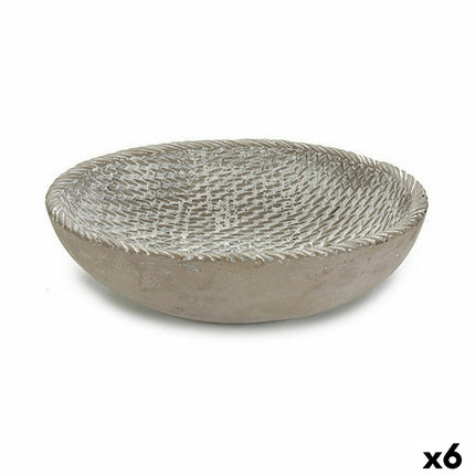 Blumentopfplatte Mit Relief Grau 25,2 x 6,6 x 18,5 cm (6 Stück)