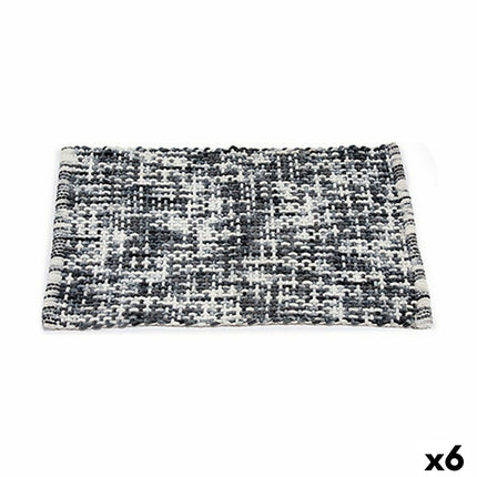 Rutschfeste Duschmatte 50 x 80 cm Dunkelgrau (6 Stück)
