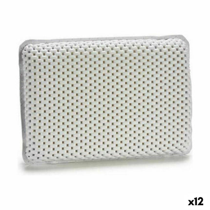 Kissen Badewanne Antirutsch Weiß 100 % PVC 20 x 6 x 29 cm (12 Stück)