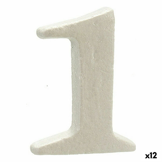 Zahle 1 Weiß polystyrol 2 x 15 x 10 cm (12 Stück)