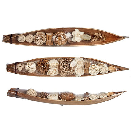 Tischdekoration natürlich korb 69 x 9,5 x 9 cm (12 Stück)