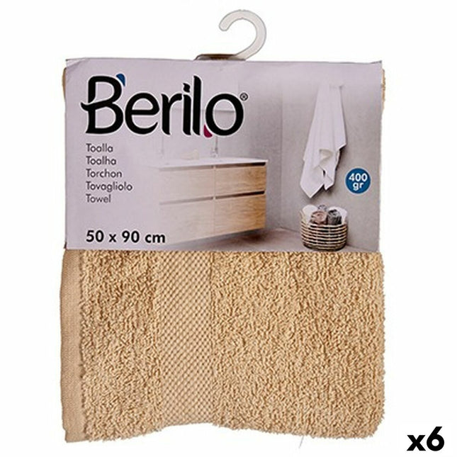Badetuch Creme 50 x 90 cm (6 Stück)