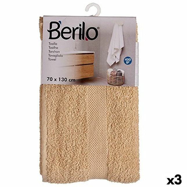 Badetuch Creme 70 x 130 cm (3 Stück)