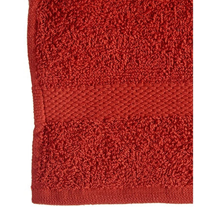 Badetuch Ziegelfarben 30 x 50 cm (12 Stück)