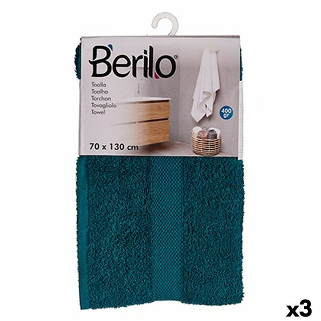 Badetuch Blau 70 x 130 cm (3 Stück)