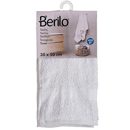 Badetuch Weiß 30 x 50 cm (12 Stück)