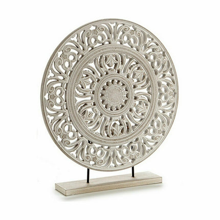 Deko-Figur Mandala Weiß 7 x 49 x 44 cm (6 Stück)