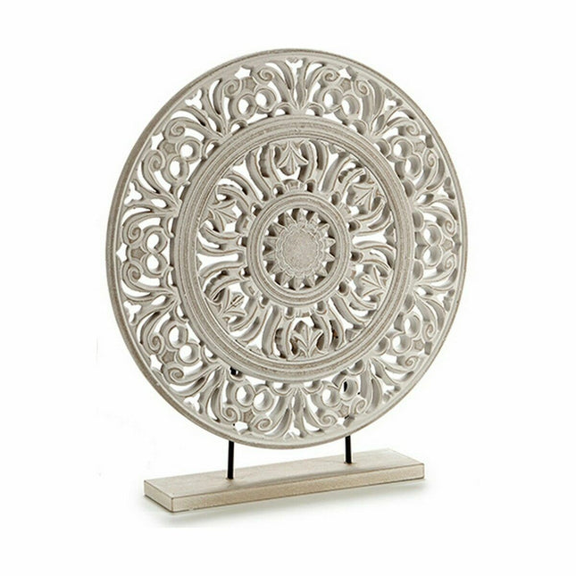 Deko-Figur Mandala Weiß 7 x 49 x 44 cm (6 Stück)
