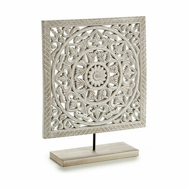 Deko-Figur Mandala Weiß 7 x 35,5 x 30 cm (6 Stück)