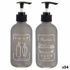Seifenspender Grau Glas Polypropylen 250 ml (24 Stück)