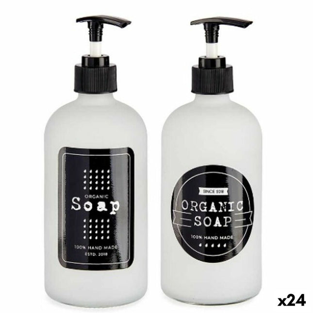 Seifenspender Weiß Glas Polypropylen 480 ml (24 Stück)