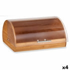 Brotkorb natürlich Bambus Kunststoff 24,5 x 19 x 38 cm (4 Stück)