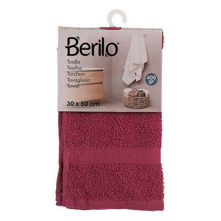 Badetuch 30 x 0,5 x 50 cm Granatrot (12 Stück)