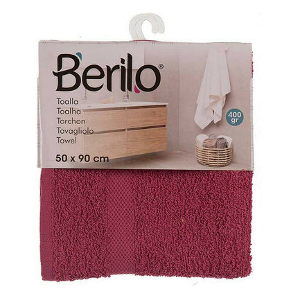 Badetuch 50 x 0,5 x 90 cm Granatrot (6 Stück)