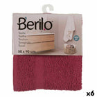 Badetuch 50 x 0,5 x 90 cm Granatrot (6 Stück)