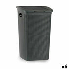 Wäschekorb Stefanplast Elegance Grau Kunststoff 50 L 36,5 x 54,5 x 38 cm (6 Stück)