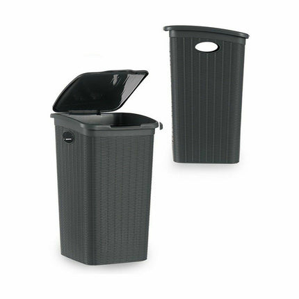 Wäschekorb Stefanplast Elegance Grau Kunststoff 50 L 36,5 x 54,5 x 38 cm (6 Stück)