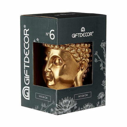 Deko-Figur Buddha Kopf Gold 14 x 26 x 17 cm (4 Stück)