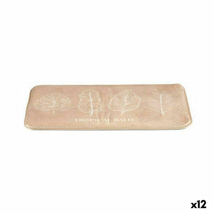 Badematte Tropical Bath Beige 40 x 1,5 x 60 cm (12 Stück)
