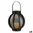 LED-Laterne Braun Kunststoff (4 Stück)