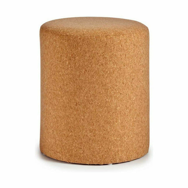 Puff Braun Kork Holz MDF 34 x 39 x 34 cm (2 Stück)
